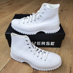 Converse Chuck Taylor All Star Lugged 2.0 Hi Sneaker White/Egret A03705C Sz 8.5